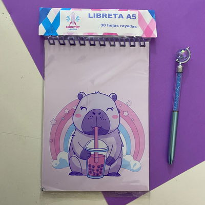 Libreta A6 - Tapas Flexibles de 30 hojas rayadas
