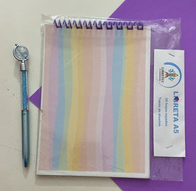 Libreta A6 - Tapas Flexibles de 30 hojas rayadas