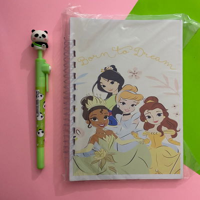 Cuaderno A5 Tapas Flexibles 50 hojas lisas - Princesas