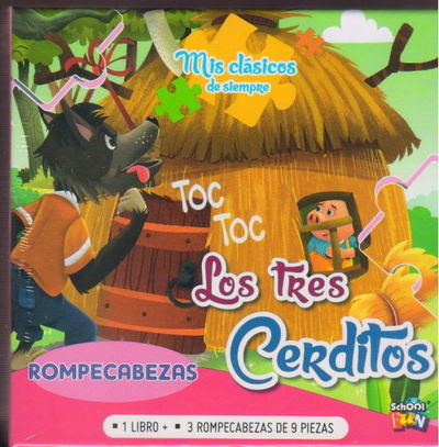 MIS CLASICOS DE SIEMPRE - ROMPECABEZAS - LOS TRES CERDITOS