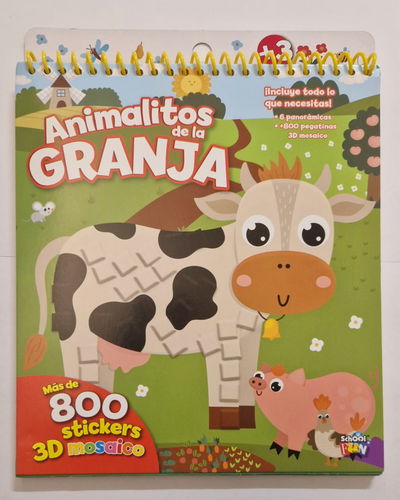 ANIMALITOS DE LA GRANJA - MAS DE 800 STICKERS 3D MOSAICO