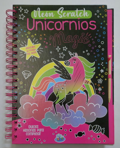 NEON SCRATCH UNICORNIOS MAGIC