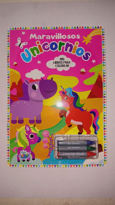 MIS LIBROS PARA COLOREAR CON 3 CRAYONES. MARAVILLOSOS UNICOR