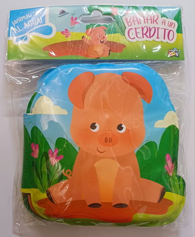 ANIMALITOS AL AGUA - (CON CHIFLE) BAÑAR A UN CERDITO- LIBRO
