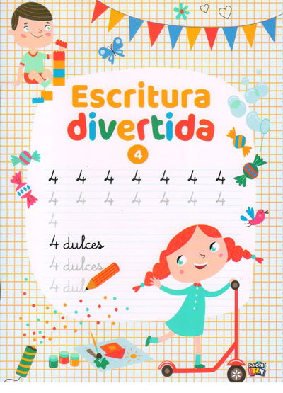 ESCRITURA DIVERTIDA 4 - CON GUIA DE COLORES