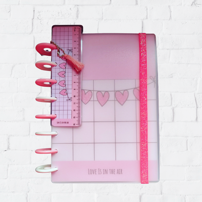 Cuaderno A5 Corazones rosa