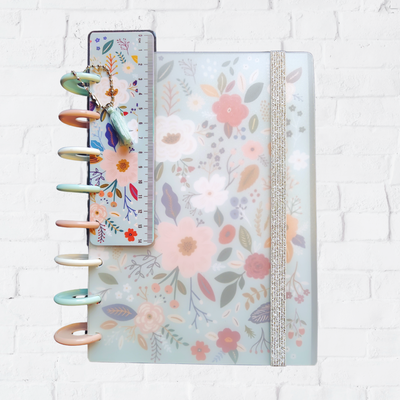 Cuaderno A5 Flores aqua 