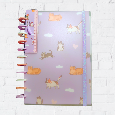 Cuaderno A4 Gatitos lila 