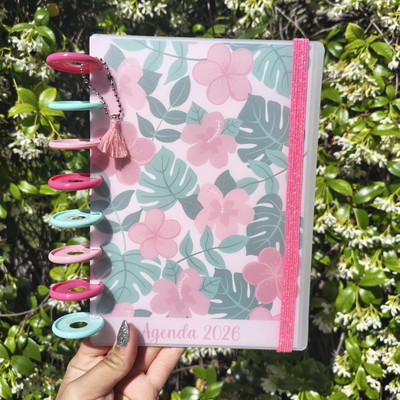 Agenda 2026 (A5) - Flores rosas 