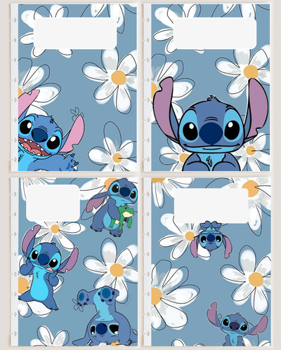 Pack x4 Separadores/Carátulas -Stitch