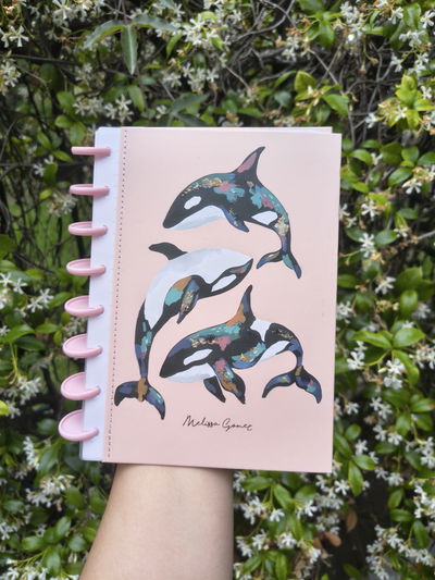 Cuaderno A5 Orcas- importado eco 