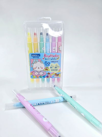 Resaltadores x6 borrables 