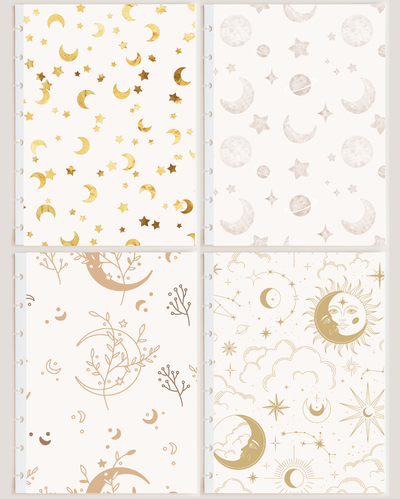 Pack x4 Separadores/Carátulas -Lunas