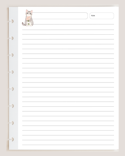 Repuesto Hojas Rayadas - GATITO Flores