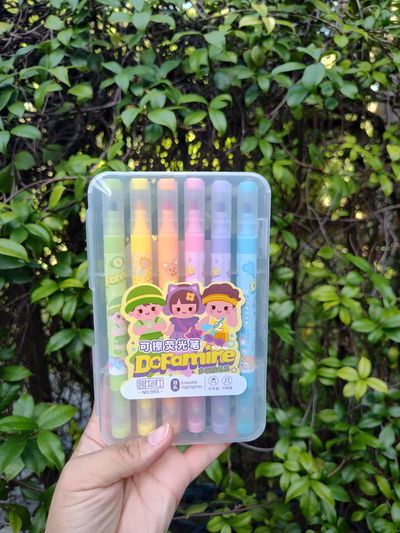 Resaltadores x6 borrables en caja