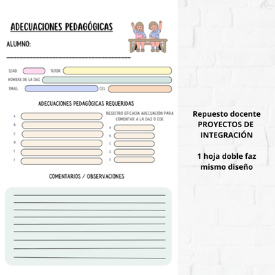 Repuesto Docente - Adecuaciones pedagógicasx1