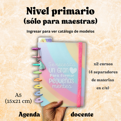 Agenda docente A5 - NIVEL PRIMARIO 