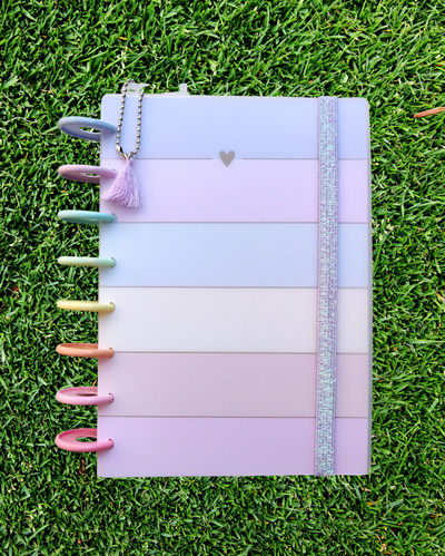 Agenda 2026 (A5) Rayas pastel corazon 