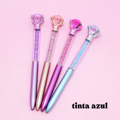 Lapicera Birome diamante (azul) 