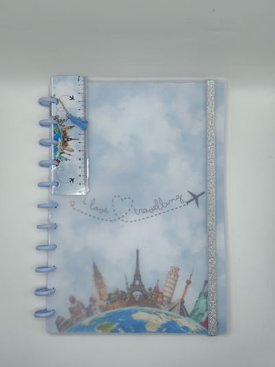 Cuaderno A4 - Viajes celeste (21x30 cm)
