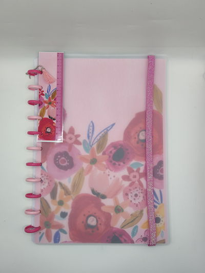 Cuaderno A4 - Flores rosas (21x30 cm)