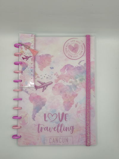 Cuaderno A4 - Viajes rosa (21x30 cm)