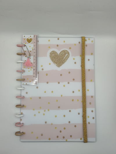 Cuaderno A4 - Corazón dorado (21x30 cm)