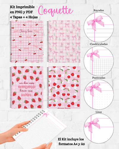 PDF Kit Imprimible Coquette (archivo digital) 
