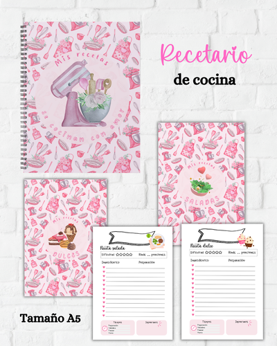 PDF - Recetario de Cocina A5 (archivo digital)