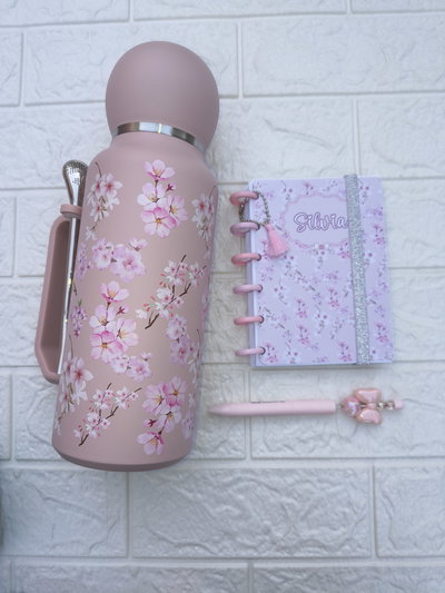 Combo Regalo Termo Bolita Rosa 
