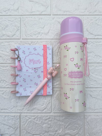 Combo Regalo Rosa- Termito 1/2 + anotador + lapicera 