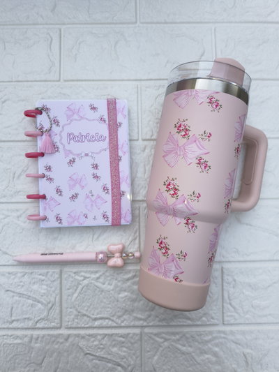 Combo Quencher rosa+ anotador + lapicera 