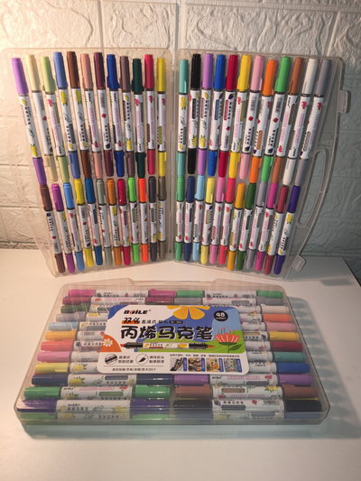 Marcadores acrílicos x48 (tinta líquida)