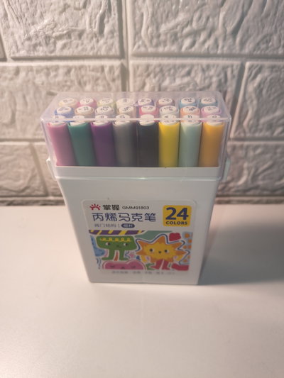 Marcadores acrílicos x24 (tinta líquida) en caja 