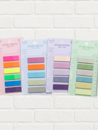 Set de post it con regla 