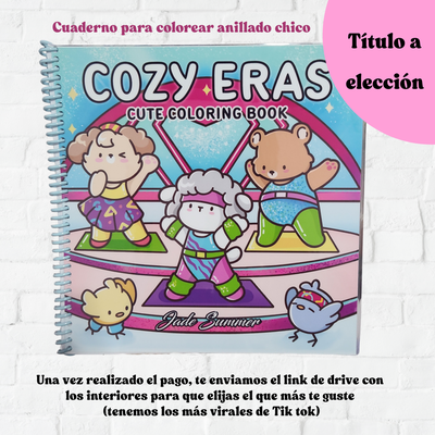 Cuaderno para colorear a elección anillado chico