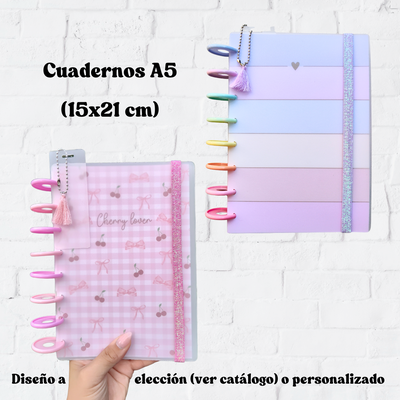 Cuaderno A5 - diseño a elección - 