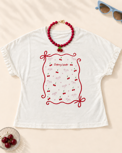 Remera voladito - Cherry lover 