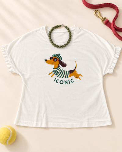 Remera voladito - Perrito salchicha 