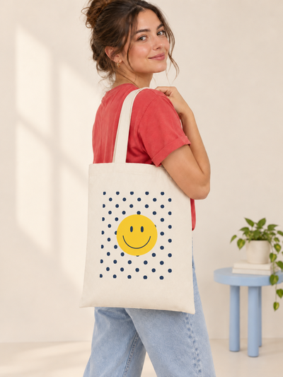 Tote Bag lienzo 35x40 cm - Feliz 