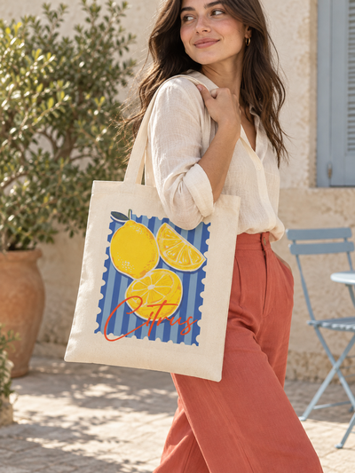 Tote Bag lienzo 35x40 cm - Citrus