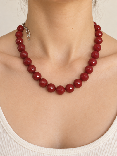 Collar Chicle Bordó 