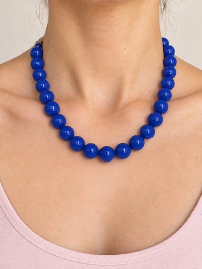 Collar Chicle Azul eléctrico 