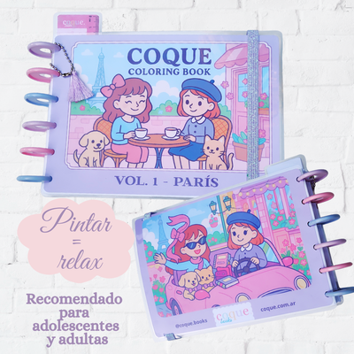 Cuaderno para colorear Coque Paris