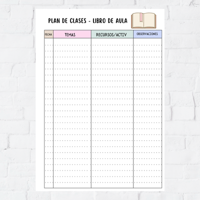 Repuesto Docente - plan de clases