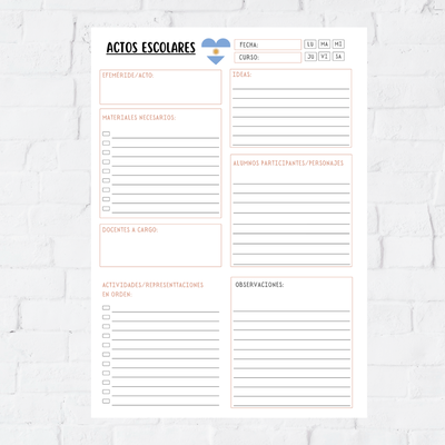 Repuesto docente - Actos