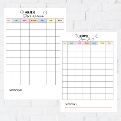 Repuesto Docente - Horario