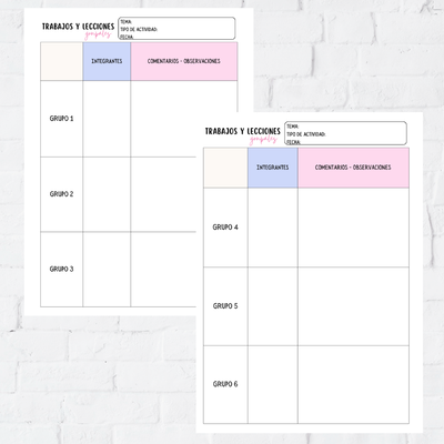 Repuesto Docente - Trabajos grupales
