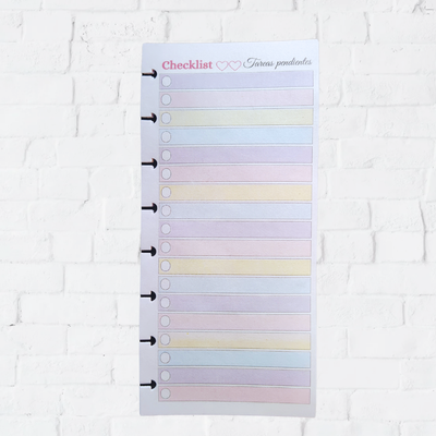 Repuesto Check list x50 unidades