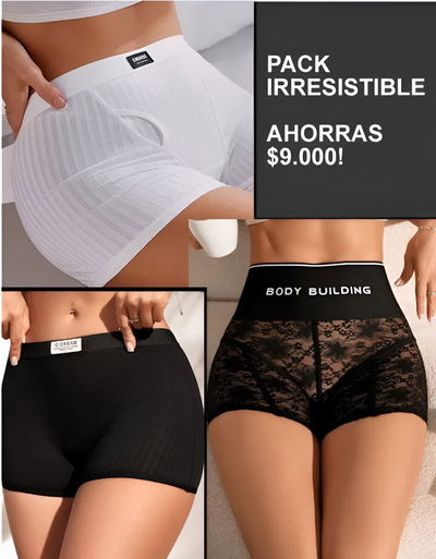 Pack 3 Bóxers Femeninos Premium | Ahorrá $9.000 | De $54.000 a $45.000 |